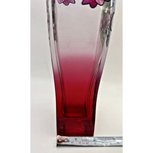 Joan Baker Designs Hand Painted Hummingbird Hydrangea Vase Used - Picture 12 of 12